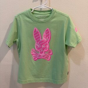 Psycho Bunny Graphic Tee Tshirt Kids Boys Size XS 5-6 Pima Cotton